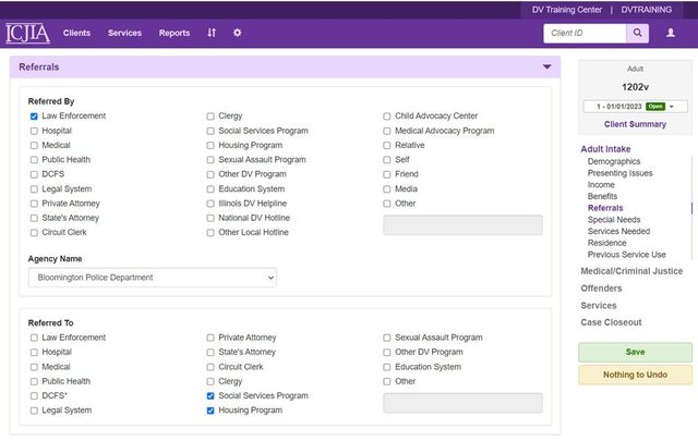 Referral Source + Referred To